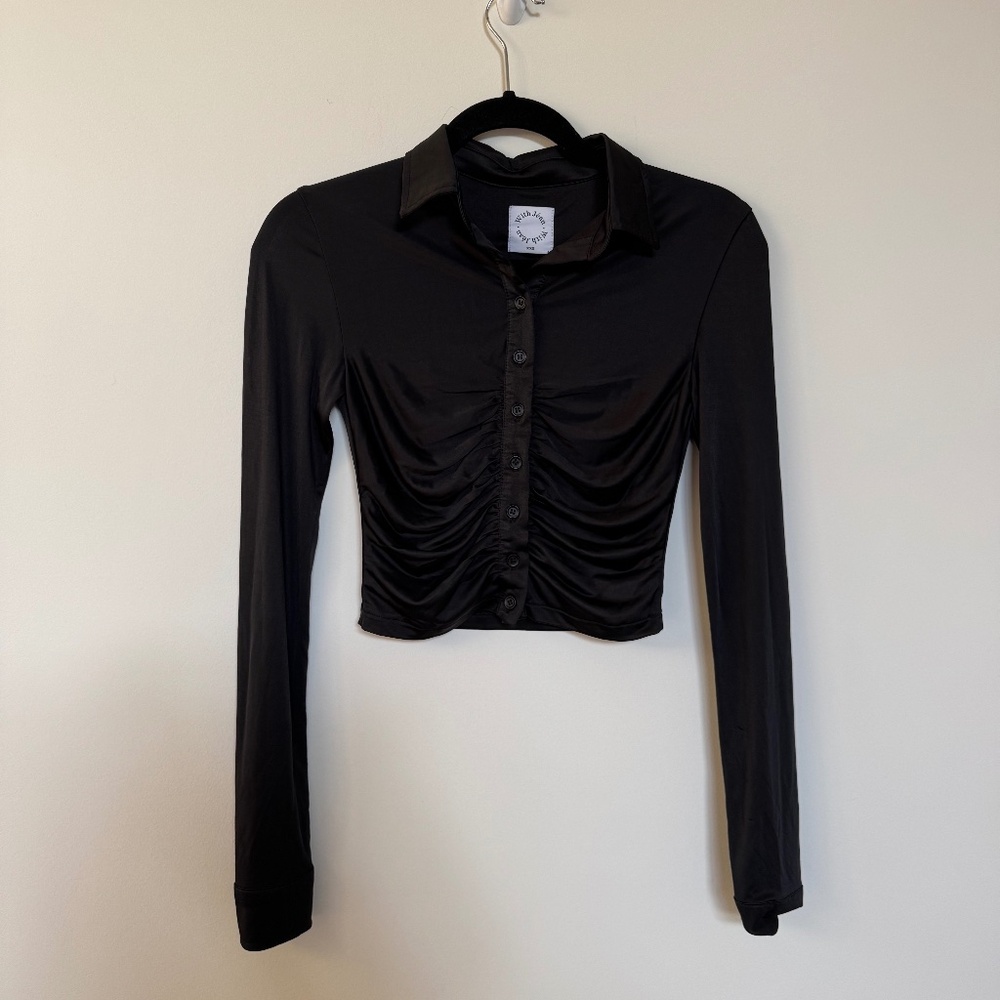 With Jean Andy Top - Black - Size XXS - NWT